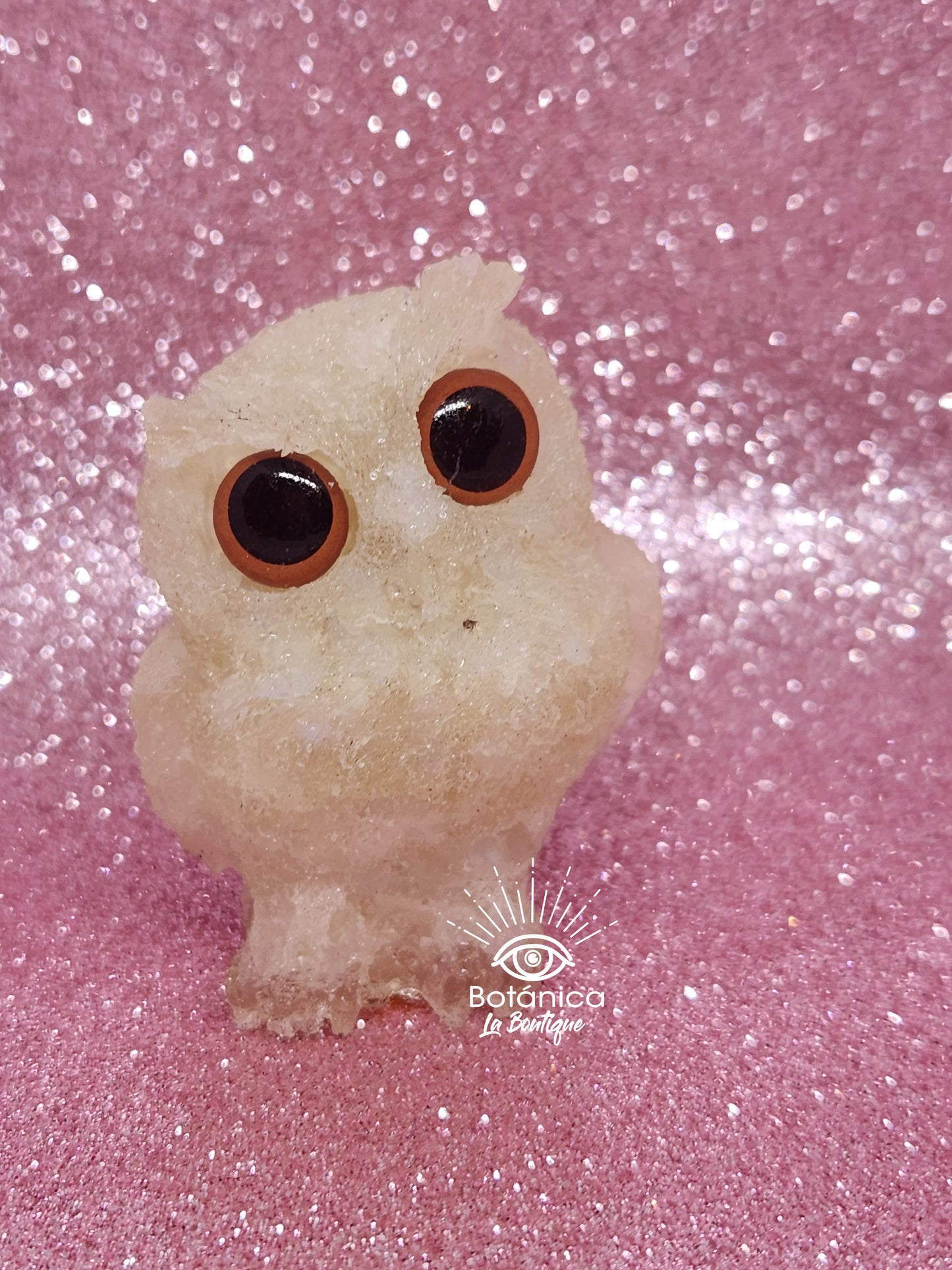 Buho de la Buena Suerte - Cuarzo blanco