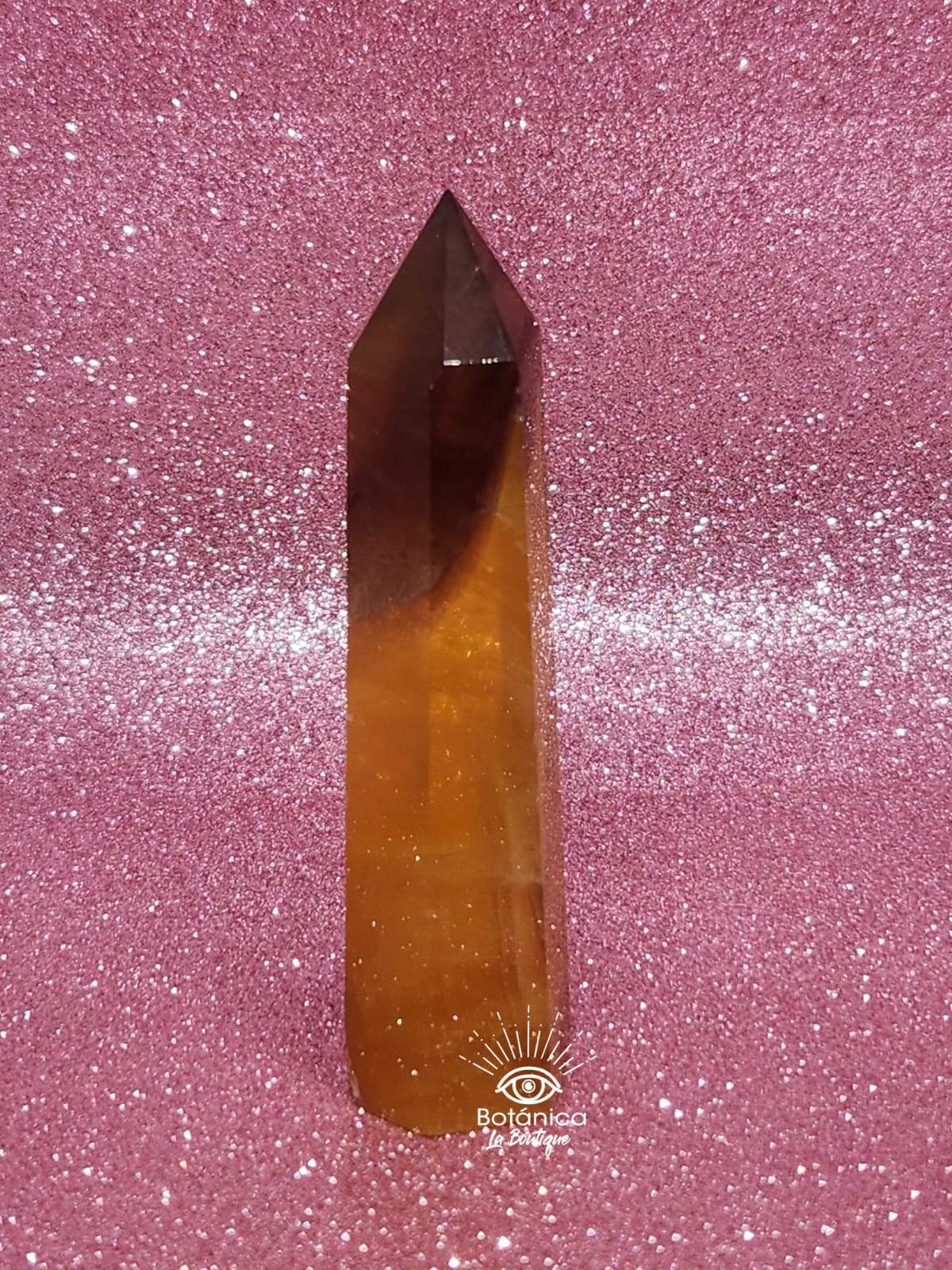 Punta de Cuarzo Fluorita Dorada