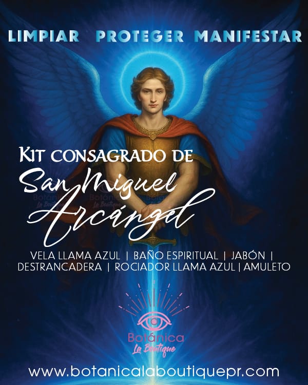 KIT consagrado de San Miguel Arcángel - Llama Azul