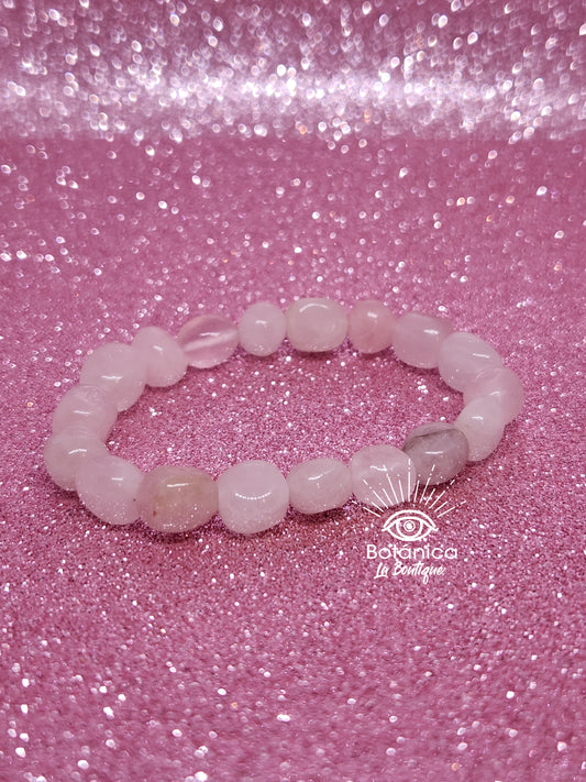 Pulsera de Cuarzo Rosa