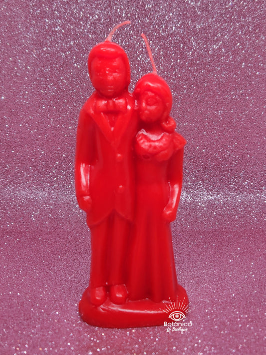 Vela de los amantes (roja)