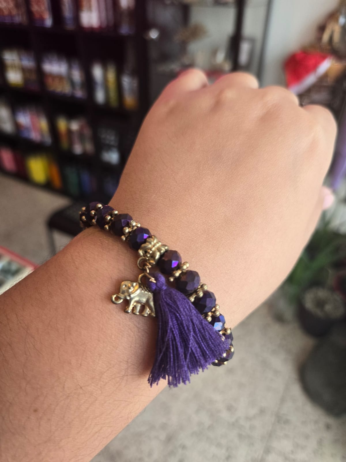 Pulsera Cristales Violeta