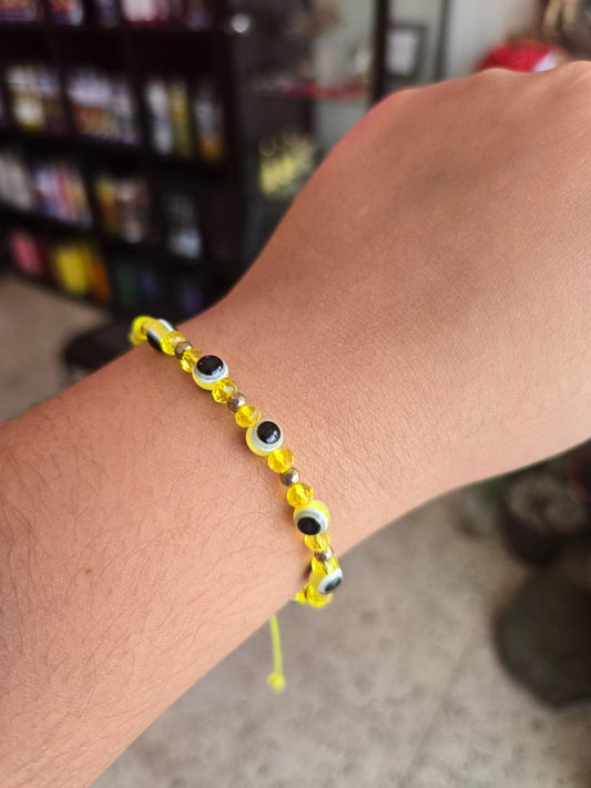 Pulsera Ojo Turco Amarillo