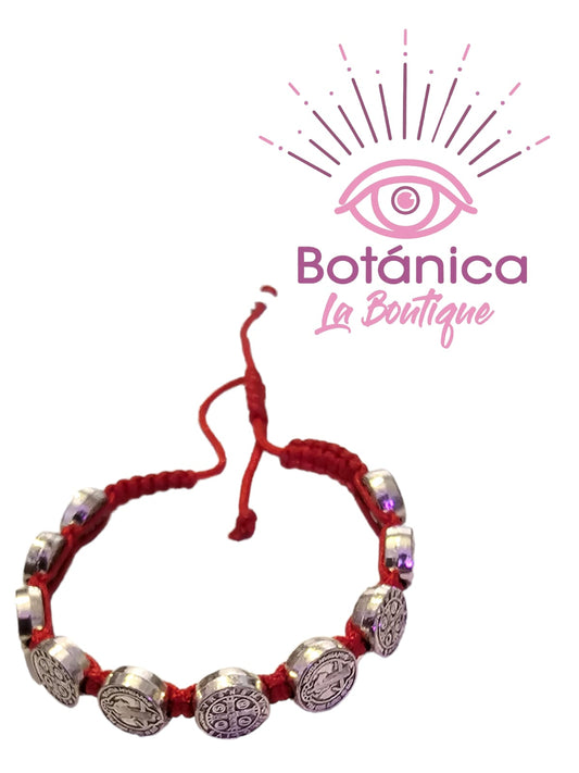 Pulsera San Benito (Múltiples medallas)