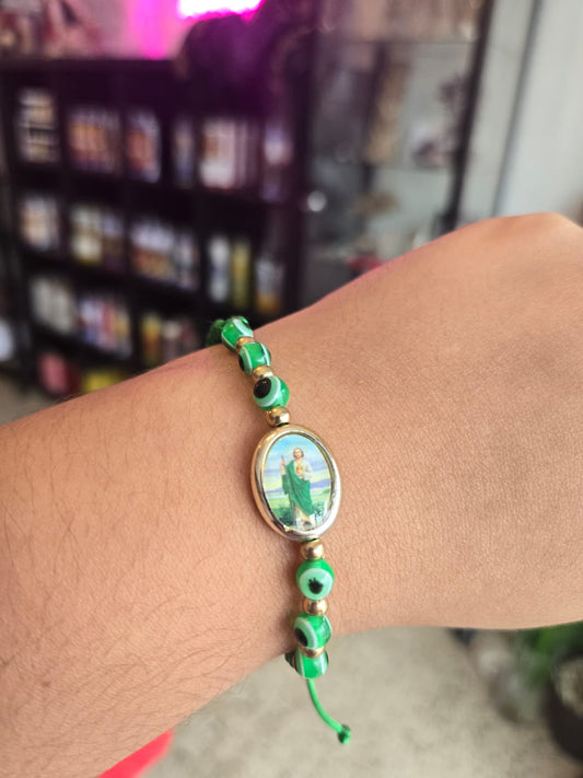 Pulsera San Judas con Ojo turco