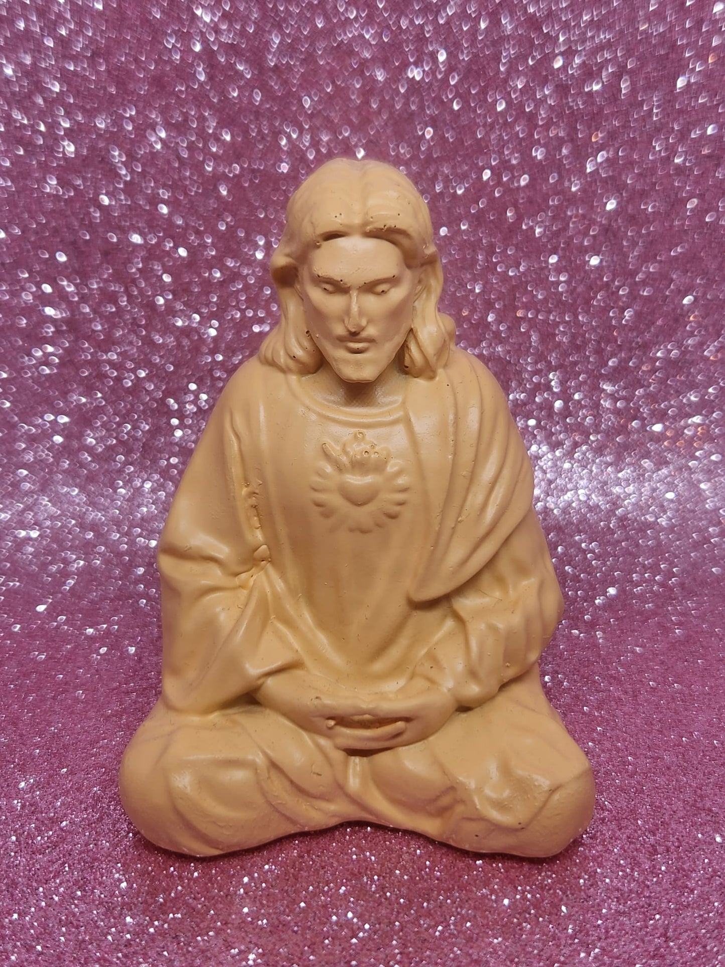Sagrado Corazón de Jesús meditando