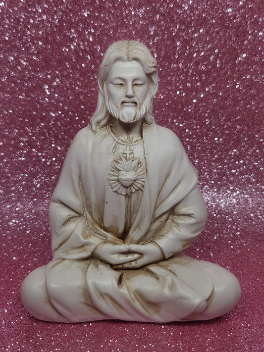 Sagrado Corazón de Jesús meditando