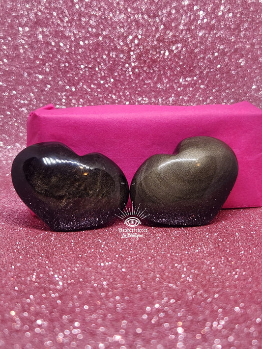 Corazón de Obsidiana Dorada