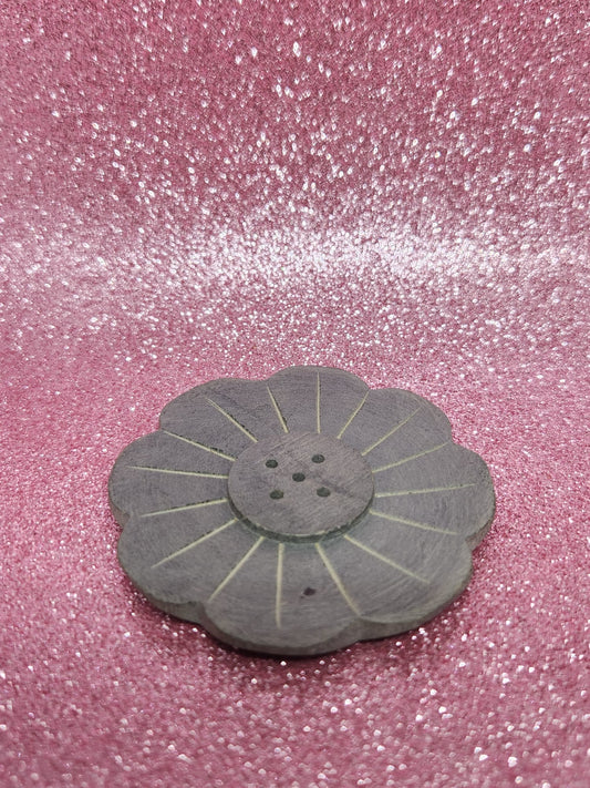 Quemador Incienso Piedra Flor