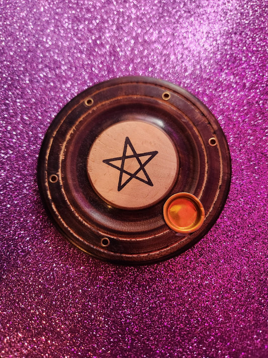 Quemador Incienso Circular (Estrella de Bruja)